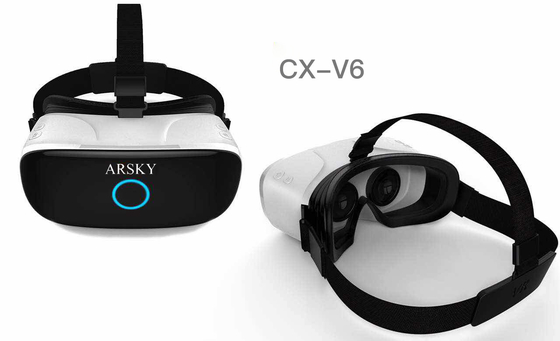 Polymerbatterie 3D virtueller Realität ARSKY CX-V6 Schirm Kopfhörer-Glas-Bluetooths WiFi 2K