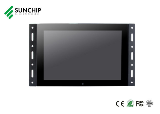 Werbungs-Schirm Wifi 4G RK3566 LCD dünne Metalloffener Rahmen-digitale Beschilderung ultra