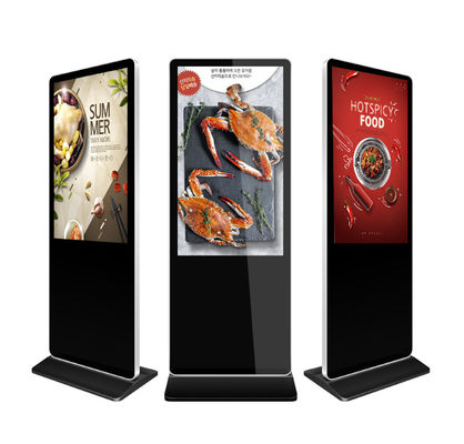 32 Zoll LCD-Werbung zeigt hohe Helligkeits-Boden-Stellungs-digitale Beschilderung an