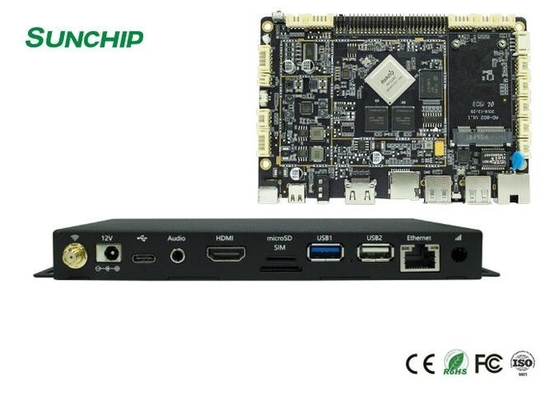 Des Viererkabel-RK3288 Kasten-Android 6,0 Kern-des Chipset-HD Media Player Ethernet EDV LVDS