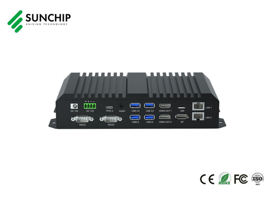 Rockchip RK3588 HD Multimedia Box Octa-Core 8K Double HD Dual Ethernet Edge Computing KI-Terminalverwendungen