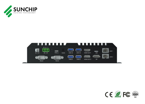 Rockchip RK3588 HD Multimedia Box Octa-Core 8K Double HD Dual Ethernet Edge Computing KI-Terminalverwendungen